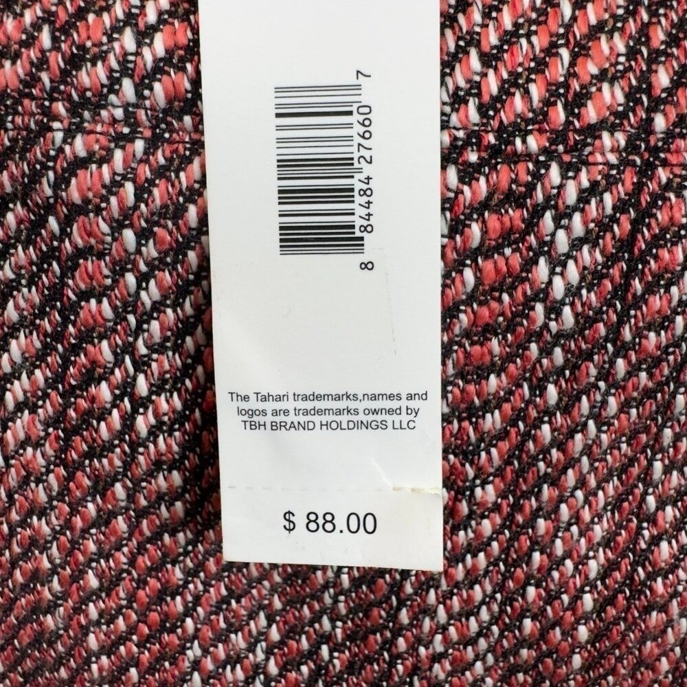 NEW Tahari Coral Tweed Pencil Skirt Lined Size 8 Career Workwear MSRP $88 - Picture 4 of 8